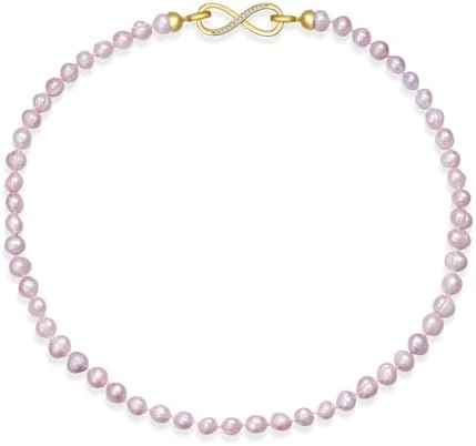 Amazon.com: Multicolor Freshwater Cultured Pearl Necklaces 16 Inch