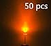 Bluecell 50 PCS Orange LED Electronics 5mm