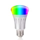 Smart LED Light Bulb,Night Light Bulbs,16 Million Multi-Color Dimmable,Work with Alexa,Wi-Fi Remote Control,7 Watts(60 Watts Equivalent),No Hub Need