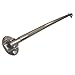 Ex-Cell Curved Shower Curtain Rod, Brushed Nickel