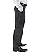 Alberto Cardinali Big Boys Dress Pants Belted Flat Front (8, Black)