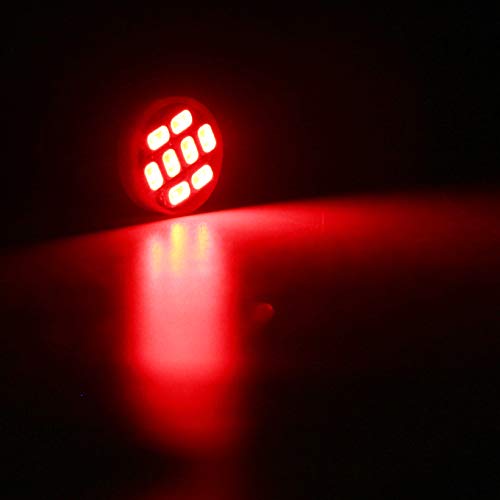 GLL Red BA9S 1815 1895 57 53 LED Pinball Machine Light Car Instrument Panel Gauge Cluster Lamp AC/DC 6V Pack-10