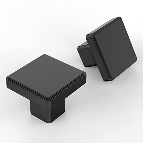 Amerdeco 10 Piece Black Kitchen Knobs and Pulls Vintage Knobs Cupboard Knobs and Pulls Kids Zinc Alloy Door Handle Single Hole UK0030
