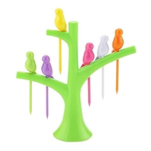 DeoDap’s fancy bird fork, attractive on table and ideal fork for eating fruits (Pack of 1) | Fancy Fork |Tree Shape…