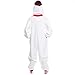 Silver Lilly Unisex Pajamas - One Piece Cosplay Holiday Snowman Costume (S)