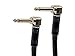 Monoprice Premier Series 1/4 Inch (TS) Right Angle Male to Right Angle Male 16AWG Audio Cable Cord - 6 Feet- Black (Gold Plated)