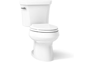 Kohler K-3998-0 Wellworth Elongated 1.28 gpf Toilet, White
