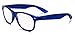 Specs retro 80's Vintage Reading Glasses (Matte Blue and Black/Red Gradient) +1.25 2-Pack