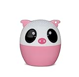 My Audio Pet (Gen 1) Mini Bluetooth Animal Wireless Speaker with Powerful Rich Room-filling Sound - 3W audio driver - Remote Selfie Function - for iPhone/iPad/iPod/Samsung/HTC/Tablets - PARTY PIG