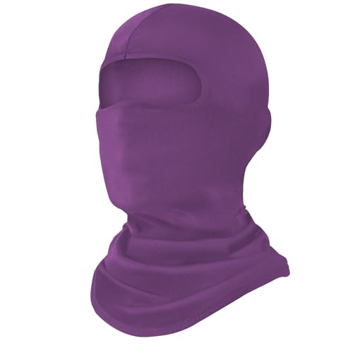 YESLIFE Purple Balaclava Ski Mask