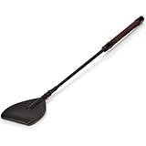 CalExotics Scandal Wide Tip Crop - Fetish Lingerie Adult Sex Toys - Sexy Fantasy Whip for Couples - Sturdy Hand Spanking Riding Crop - Black