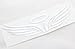 3D Silver Chrome Angel Wing Sticker Decal Emblem with 3M self-adhesive tape