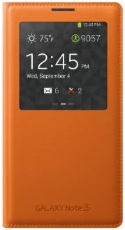 Samsung Galaxy Note 3 Case S View Flip Cover Folio - Orange