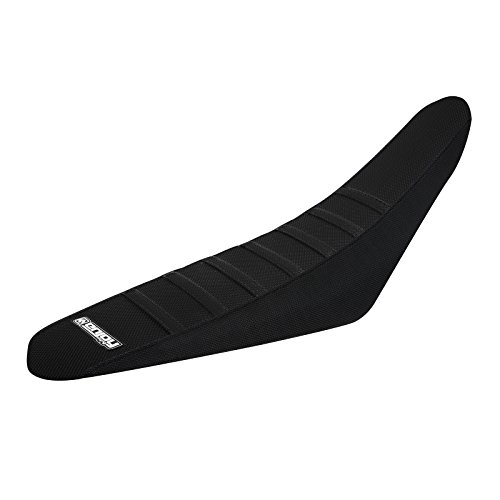 Enjoy MFG Ribbed Seat Cover For 2001-2006 KTM SX/EXC/SXF - Black Sides / Orange Top