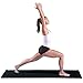 ProsourceFit Original Yoga Exercise Mat ¼” (6mm) Thick for Comfort and Stability with Carrying Straps, Non Slip – Blackthumb 2