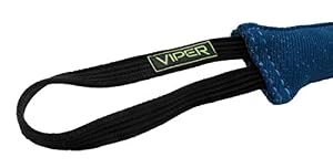 Viper Synthetic K9 Tug Toy With Two Handles - Durable Rubberized Handles For Dogs, Blue