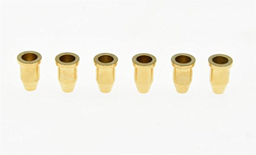 KAISH 6x Gold Guitar String Through Body Ferrule 1/4"(6.35mm) String Ferrules for Telecaster