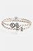 Pandora Pearl & Silver Woven Leather Bracelet 590705CPLD2