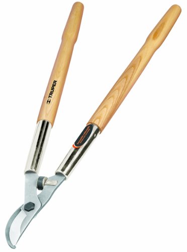 Truper Loppers, Rubber Bumper Guard by-Pass Lopper, Compound Action, 21-Inch