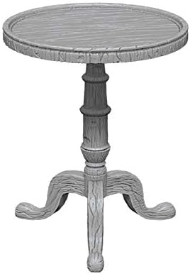 Wizkids Deep Cuts Unpainted Miniatures Small Round Tables