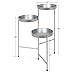 Kate and Laurel Finn Tri-Level Metal Plant Stand, Silverthumb 3