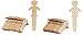 Juvale 100-Pack Wooden People-Shaped Craft Stick Set, 5.8 x 2 x 0.1 Inch DIY Arts, Crafts & Projects Supplies