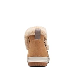 Clarks Women's Breeze Fur Ankle Boot, Tan Textile, 9