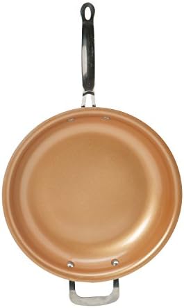 Kitchen Details 12" Non-Stick Copper Frying Pan with Helper Handle
