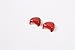 FMtoppeak Red 2pcs Front Windshield Washer Wiper Spray Nozzle Trim Cover for 2014 UP Jeep Renegade