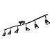 GLOBE Electric 59376 Grayson 6-Light Adjustable S-Shape Track Lighting, Bronze Color, Oil Rubbed Finish