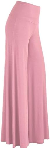 Ryshman Womens Tie Dye Print Palazzo Pants High Waist Wide Leg Pants Maxi Pants (XXLarge, Pink)
