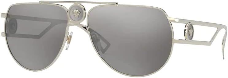 Amazon.com: Versace VE2248 100287 58MM Gold/Dark Grey Hexagonal