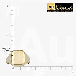 10k Yellow Gold Rectangular Signet Ring