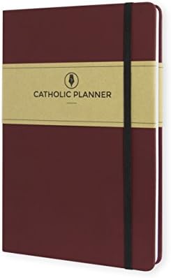 Catholic Planner: Academic and Faith Tool, Organizer, Prayer Journal + Agenda for Students | Weekly - Monthly - Yearly Calendar | Softcover (5.5" x 8.5", 2017-2018 Wine Red)