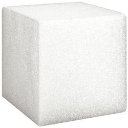 Bulk Buy: Floracraft Styrofoam Cube 5"X5"X5" Bulk White B555W (12-Pack)