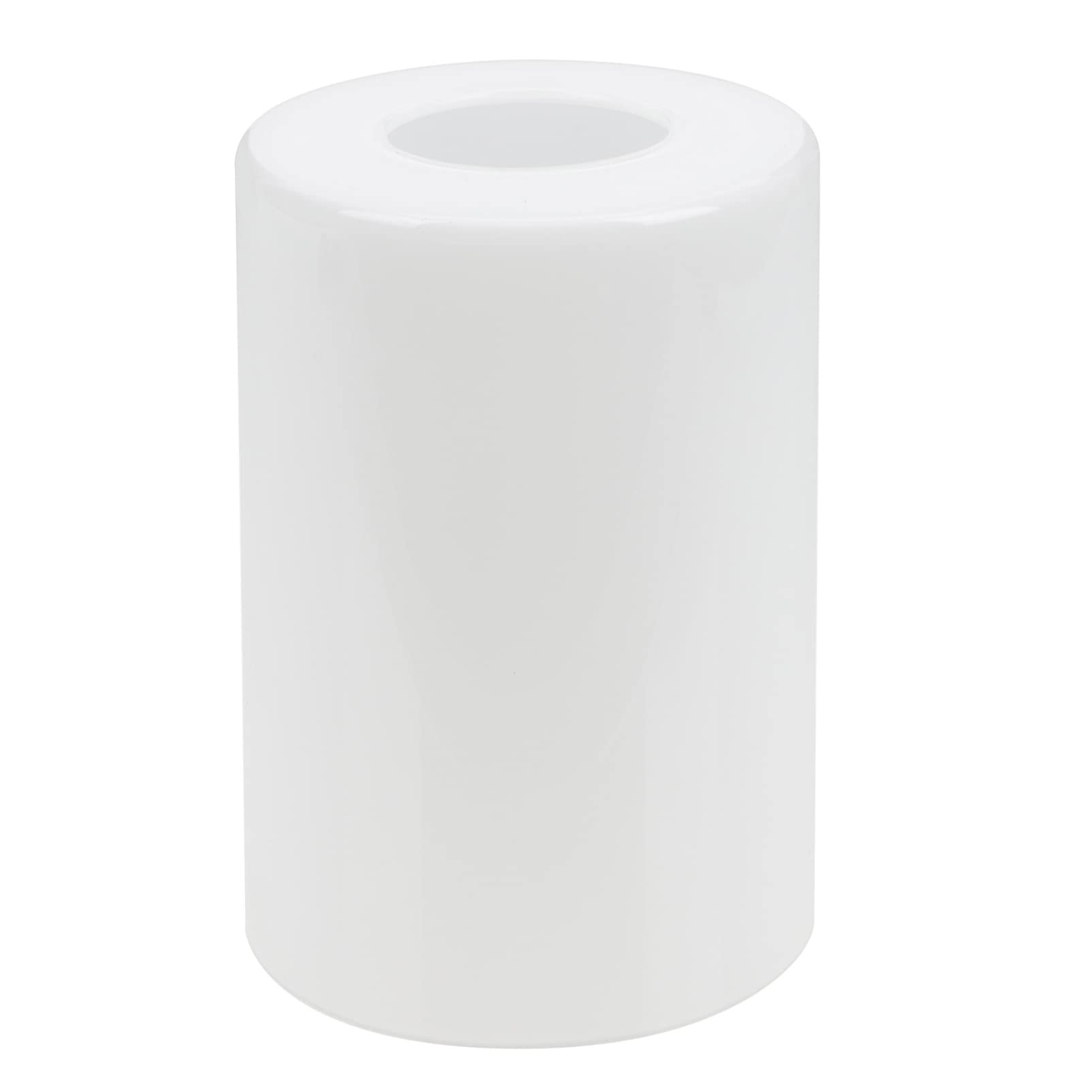 Uonlytech Clear Light Bulbs Cylindrical Lampshade Glass Lamp Cover: Frosted Glass Fixture Replacement Globe White Lamp Cover for Lamp Shade Replacement White Lamp Shade