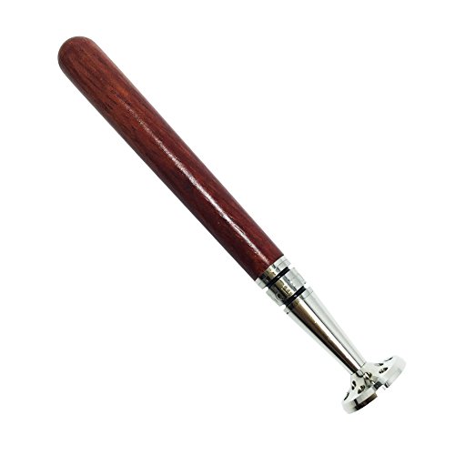 FULUSHOU 2 In 1 Club Type Tobacco Pipe Metal Pressure Bar Cleaning Tool Rosewood, Baseball Bar Type