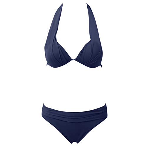 image for HAPPIShare Swimsuits HAPPIShare Women's String Two Piece Halter Top Tr