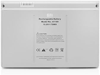 GFI High Performance Replacement Laptop Battery for Apple MacBook Pro 17” A1189 A1151 (Early 2006), A1212 (Late 2006), A1229 (Mid, Late 2007), A1261 (Early, Late 2008) [Li-polymer 10.8V 6300mah]