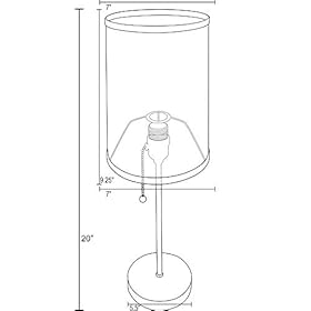 YouCustomizeIt Monogram Anchor 7" Drum Lamp with Shade Polyester (Personalized) 31QhzJtT2YL