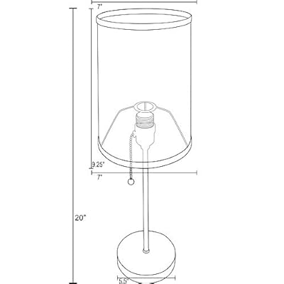 YouCustomizeIt Monogram Anchor 7" Drum Lamp with Shade Polyester (Personalized) 31QhzJtT2YL