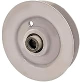 Terre Products, V-Groove Idler Pulley, Compatible with Lawn Mower Brands Cub Cadet, MTD, Craftsman, Replacement for 756-04209
