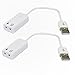 OCR Two Pack USB New 7.1 Channel 3.5mm Earphone Microphone Socket External Stereo Audio Sound Driveless Adapter Cable for PC Windows 98SE ME 2000 XP Server 2003 Vista Linux MacOS 10 or Higher