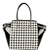 Rimen & Co. Shiny Patent PU Leather Pilot Wing Satchel Style Structured Zipper Closure Womens Fashion Purse Handbag K5-2658 QN-2800