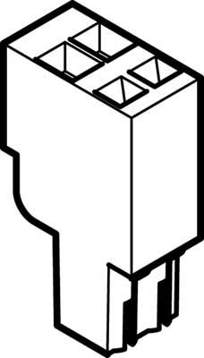 Festo 575302 Plug, Model NECC-L2G2-C1