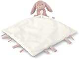 Mamas & Papas Baby Twilight Pink Bunny Comforter with Soft Faux Fur view 1