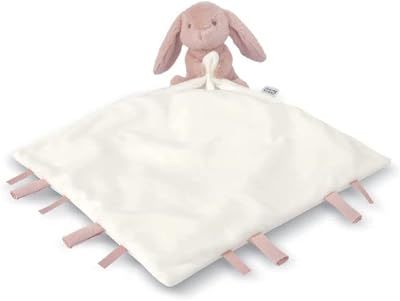 Mamas & Papas Baby Twilight Pink Bunny Comforter with Soft Faux Fur