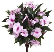 Allstate FBI633-PK-LT 13.7 in. Guinea Impatiens Bushes Pink Light- Case of 6
