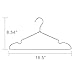HOUSE DAY Metal Hangers 20 Pack Strong Metal Wire Hangers 16.5 Inch, Coat Hanger, Standard Hangers, Suit Hangers, Clothes Hanger