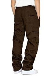 Men's Cargo Sweatpants Casual Fleece Joggers Loose